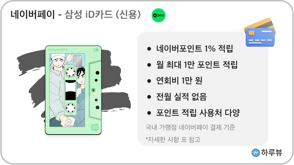 네이버패이삼성id카드신용카드