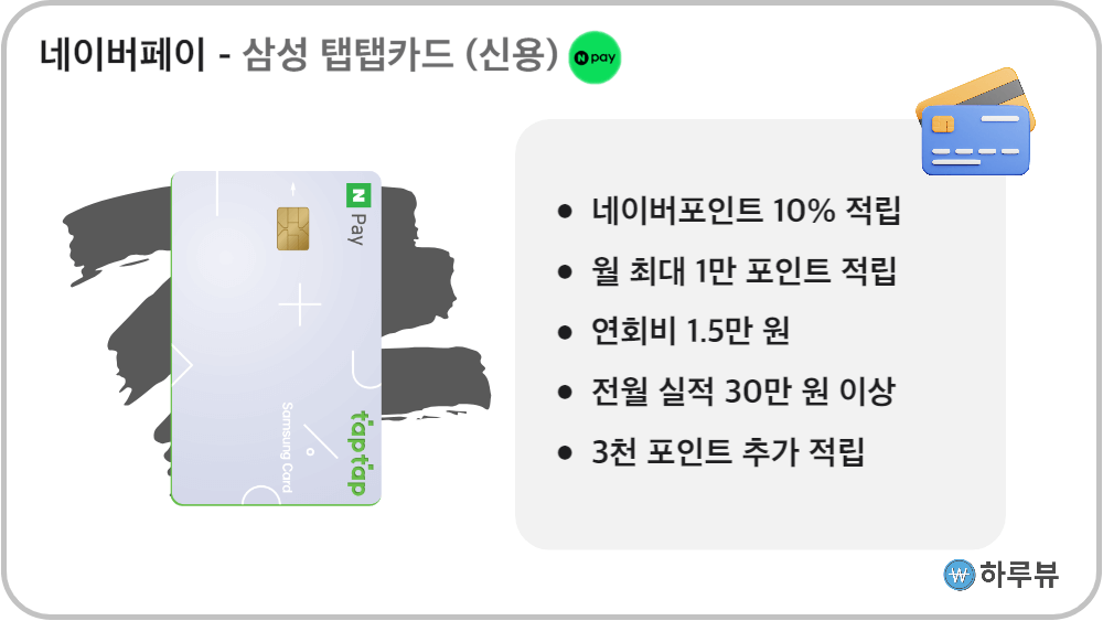 네이버페이삼성탭탭카드신용카드