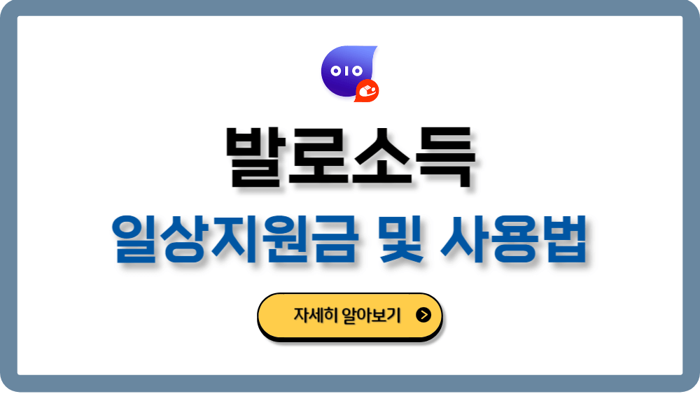 발로소득일상지원금사용법